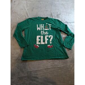 Holiday Arcade T-Shirt Men's Elf Christmas Long Sleeve Sz XL